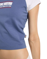 Derby Raglan T-Shirt in Retro Indigo