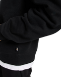 Loose Wave Hoodie in Black