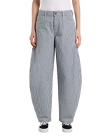 The Dickies Womens Hickory Loose Straight Carpenter Trousers in Retro Indigo