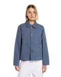 Unlined Canvas Chore Jacket in Retro Indigo