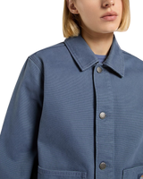 Unlined Canvas Chore Jacket in Retro Indigo
