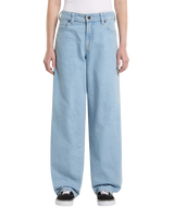 The Dickies Womens 957 Loose Tapered Work Jeans in Vintage Blue