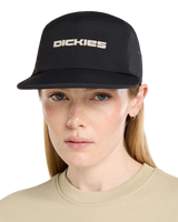 The Dickies Mens Dellroy 5 Panel Cap in Black