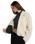 The Dickies Womens Central Sherpa Bomber Jacket in Whitecap