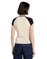 Forth Shaw Raglan T-Shirt in Black