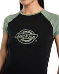 The Dickies Womens Forth Shaw T-Shirt in Sea Spray