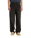 The Dickies Mens 958 Baggy Tapered Work Jeans in Black Wash Faded