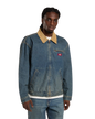 Denim Painter Jacket in Khaki Tinted Blue