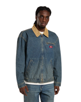 Denim Painter Jacket in Khaki Tinted Blue
