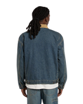 Denim Painter Jacket in Khaki Tinted Blue