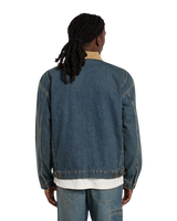Denim Painter Jacket in Khaki Tinted Blue