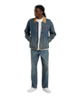 Denim Painter Jacket in Khaki Tinted Blue