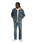 Denim Painter Jacket in Khaki Tinted Blue