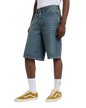 958 13" Loose Denim Shorts in Khaki Tinted Blue