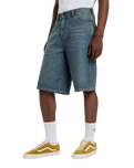 958 13" Loose Denim Shorts in Khaki Tinted Blue