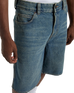 958 13" Loose Denim Shorts in Khaki Tinted Blue