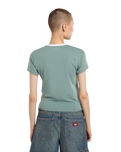 Plainville Ringer T-shirt in Stormy Sea