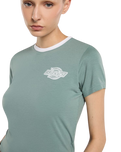 Plainville Ringer T-shirt in Stormy Sea