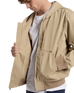 Unlined Canvas Hooded Bomber Jacket in Desert Sand