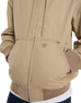 Unlined Canvas Hooded Bomber Jacket in Desert Sand