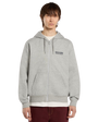 The Dickies Mens Bolivar Zip Hoodie in Grey Melange