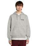 The Dickies Mens Bolivar Zip Hoodie in Grey Melange
