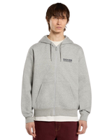 The Dickies Mens Bolivar Zip Hoodie in Grey Melange