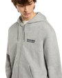 The Dickies Mens Bolivar Zip Hoodie in Grey Melange