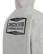 The Dickies Mens Bolivar Zip Hoodie in Grey Melange