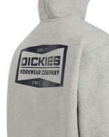 The Dickies Mens Bolivar Zip Hoodie in Grey Melange