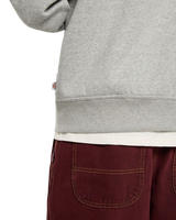 The Dickies Mens Bolivar Zip Hoodie in Grey Melange