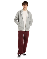 The Dickies Mens Bolivar Zip Hoodie in Grey Melange