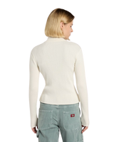 Wellsville Full Zip Cardigan in Egret