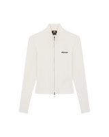 Wellsville Full Zip Cardigan in Egret