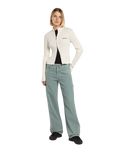 Wellsville Full Zip Cardigan in Egret
