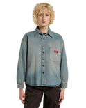Mina Denim Shacket in Aged Fade