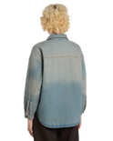 Mina Denim Shacket in Aged Fade