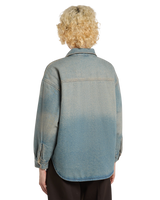 Mina Denim Shacket in Aged Fade