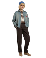 The Dickies Womens Mina Denim Shacket in Aged Fade