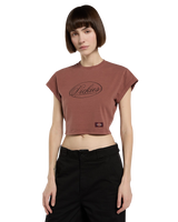 The Dickies Womens Sahuarita T-Shirt in Maroon