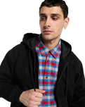The Dickies Mens Hilham Lined Denim Bomber Jacket in Black