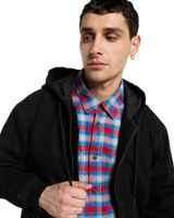 The Dickies Mens Hilham Lined Denim Bomber Jacket in Black