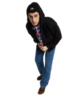 The Dickies Mens Hilham Lined Denim Bomber Jacket in Black