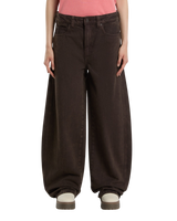 The Dickies Womens Maricopa Barrel Jeans in Dark Brown