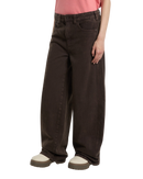 The Dickies Womens Maricopa Barrel Jeans in Dark Brown