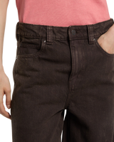 The Dickies Womens Maricopa Barrel Jeans in Dark Brown