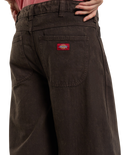 The Dickies Womens Maricopa Barrel Jeans in Dark Brown