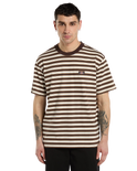 Oakport Stripe T-Shirt in Chocolate