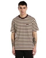 Oakport Stripe T-Shirt in Chocolate