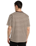 Oakport Stripe T-Shirt in Chocolate